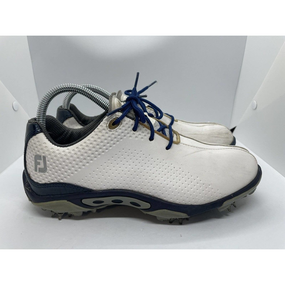FootJoy DNA Golf Shoes Junior Youth Size 6M White Cleats 45023